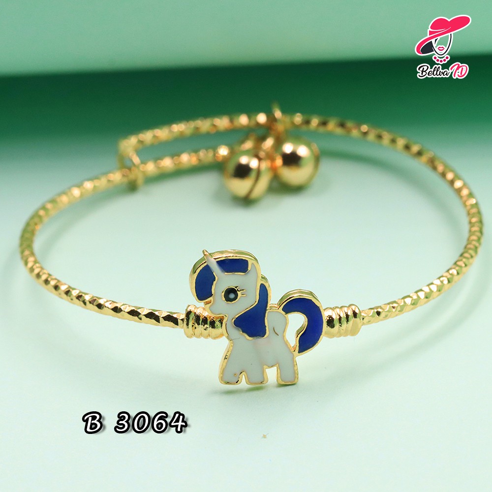  Gelang  Anak kuda Pony Biru putih B 3064 Shopee Indonesia
