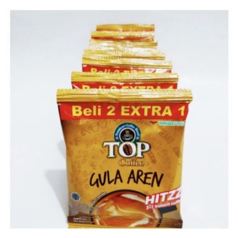 

RENCENG ISI 15 SACHET TOP KOPI GULA AREN Coffee Instant 22 gr Wings Food PROMO MURAH