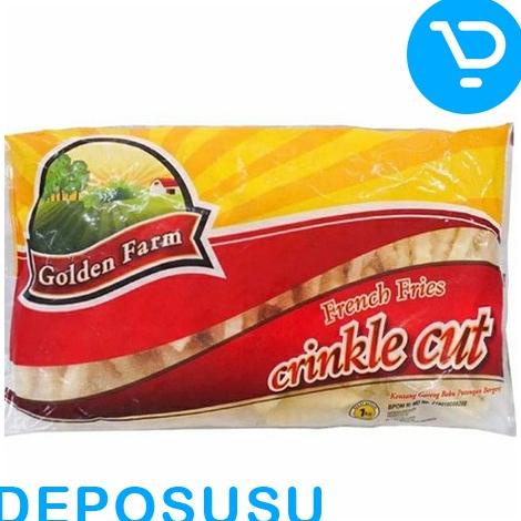 

windytriastuti13 French Fries CRINKLE CUT - Golden Farm 1kg (ojol instan) TERLARIS TERPERCAYA ORIGINAL