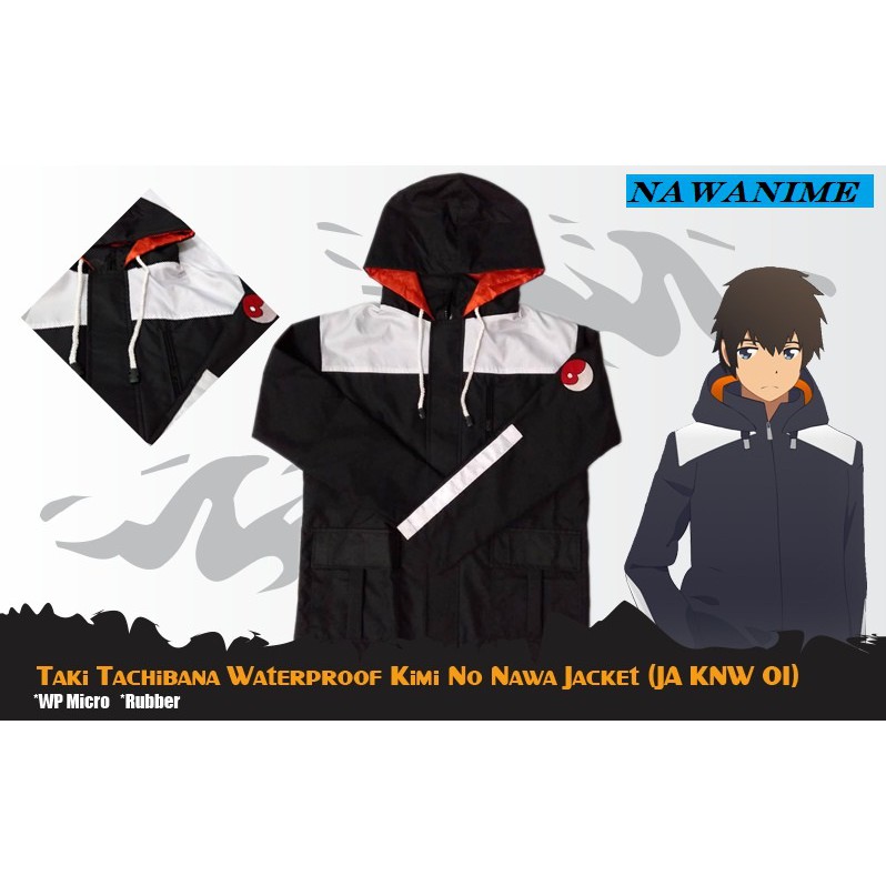 Jaket Hoodie Anime Manga Kimi No Nawa Taki Tachibana Cosplay [JA KNW 01]