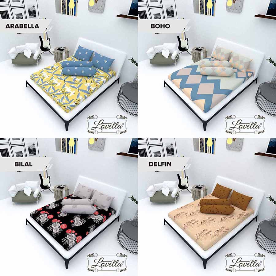 Sprei Lovella King 180x200 - EDISI MOTIF SOFT 2021