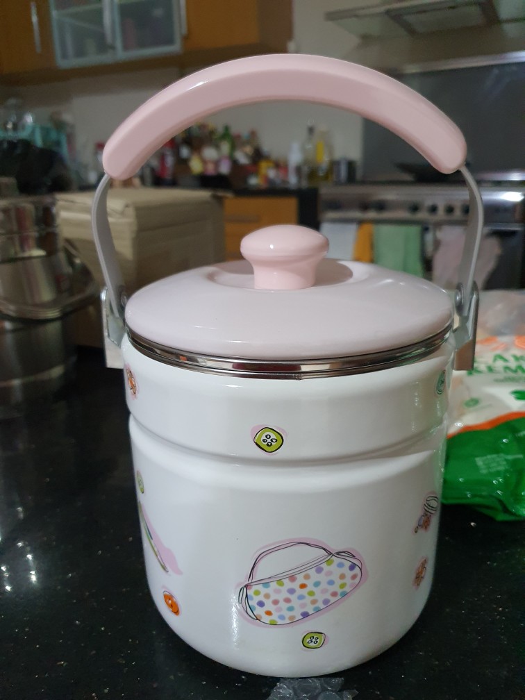 Rantang, Single Food Container Enamel Chefina D16cm, Beauty In The Kitchen