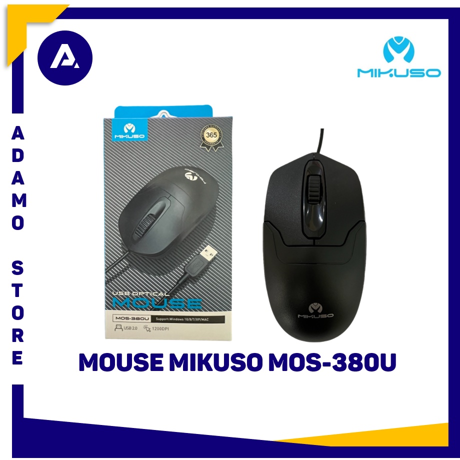 Mikuso MOS-380U Mouse USB Optical Mouse 1200DPI