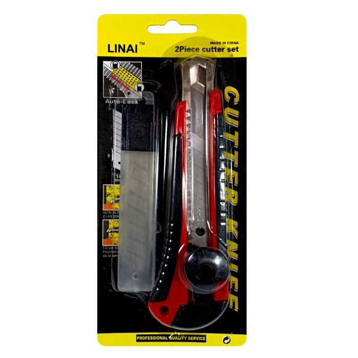 

Pisau Cutter Knife Blade Besar Pemotong Kater Set K1