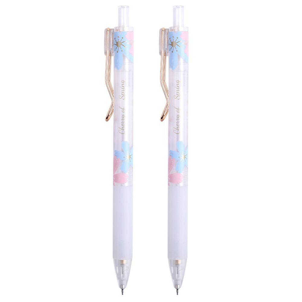 Lanfy Pensil Otomatis Indah High Quality Bunga Sakura Musim Sakura Alat Tulis Pensil Mekanik