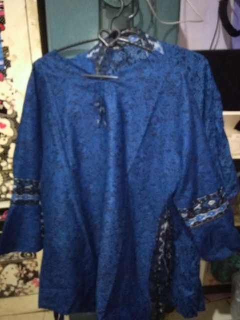 Maura Couple - Sania Ruffle Batik Couple Ori Ndoro Jowi Garansi Termurah Shopee - Batik Modern Solo