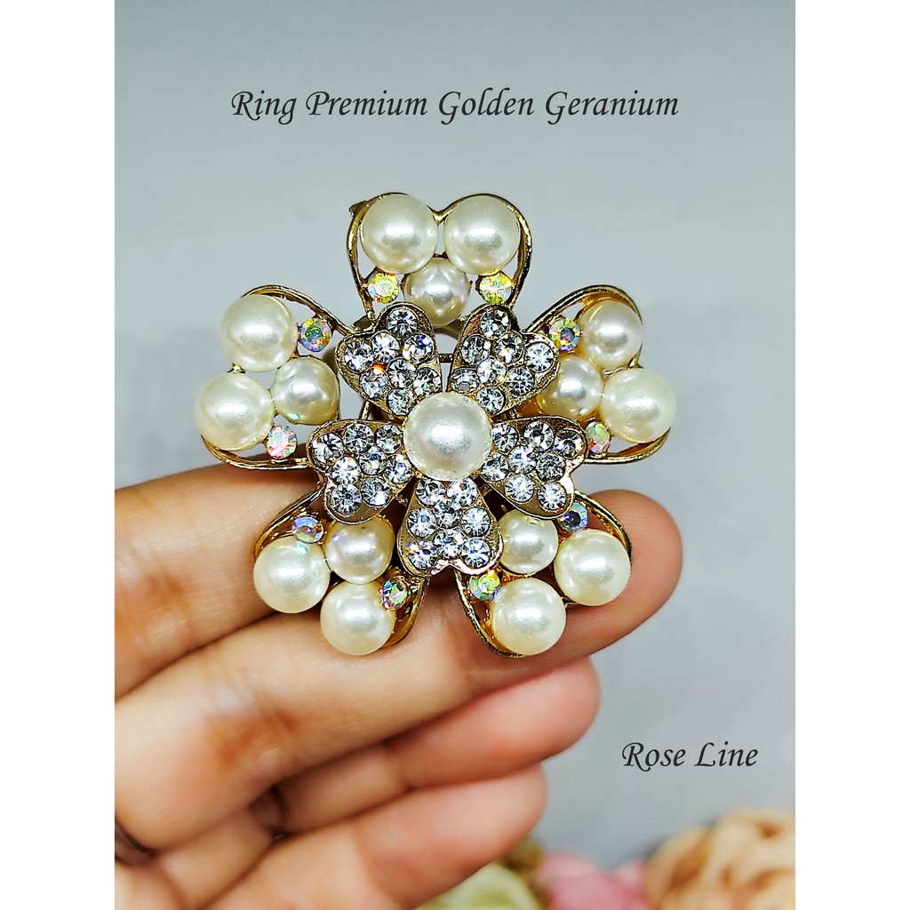 Ring Hijab Golden Geranium