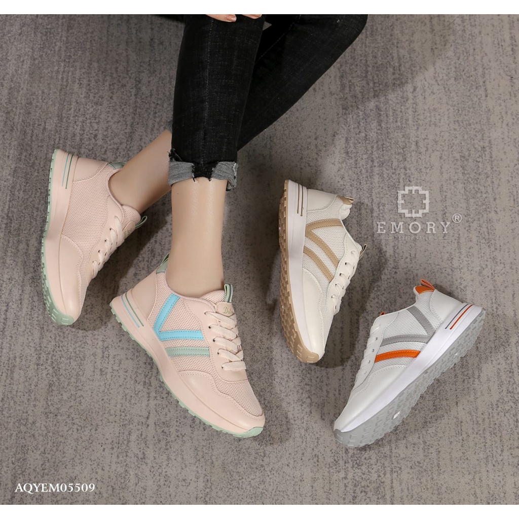 SEPATU SNEAKERS WANITA EMORYSTYLE Aryani   AQYEMO 5509 MARBELAYUK