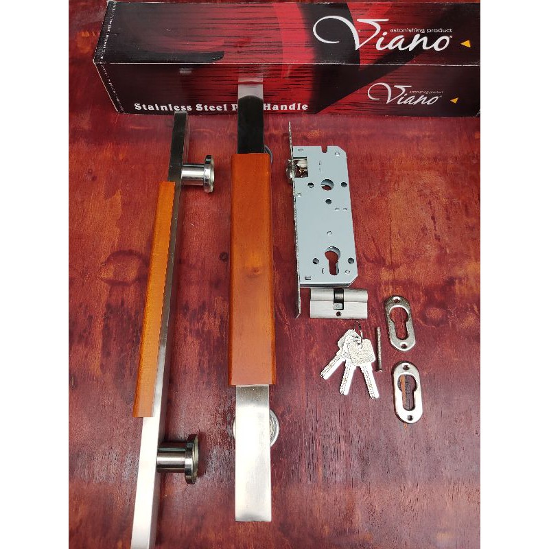 Handle pintu komplit dengan body pelor