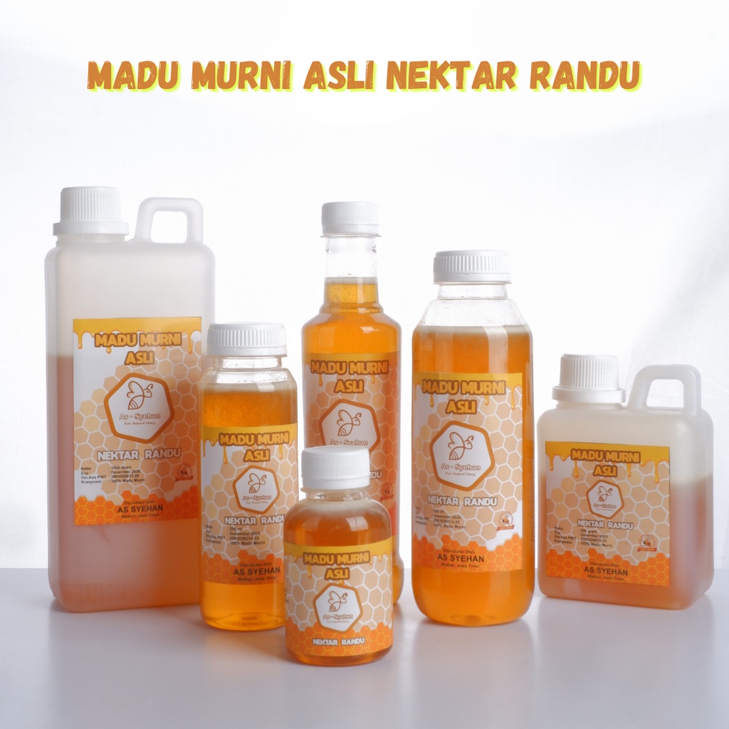 

Madu Asli Murni As-Syehan Nektar Randu 500 Gram