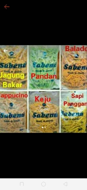 Termurah Snack Grosir Sabena stik karton isi 5 @360 gr