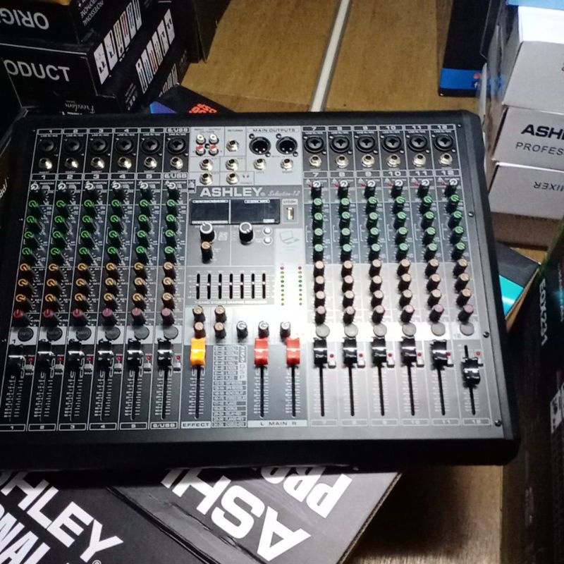 Mixer Audio Ashley 12 Channel Selection 12 Original Bluetooth Rec PC