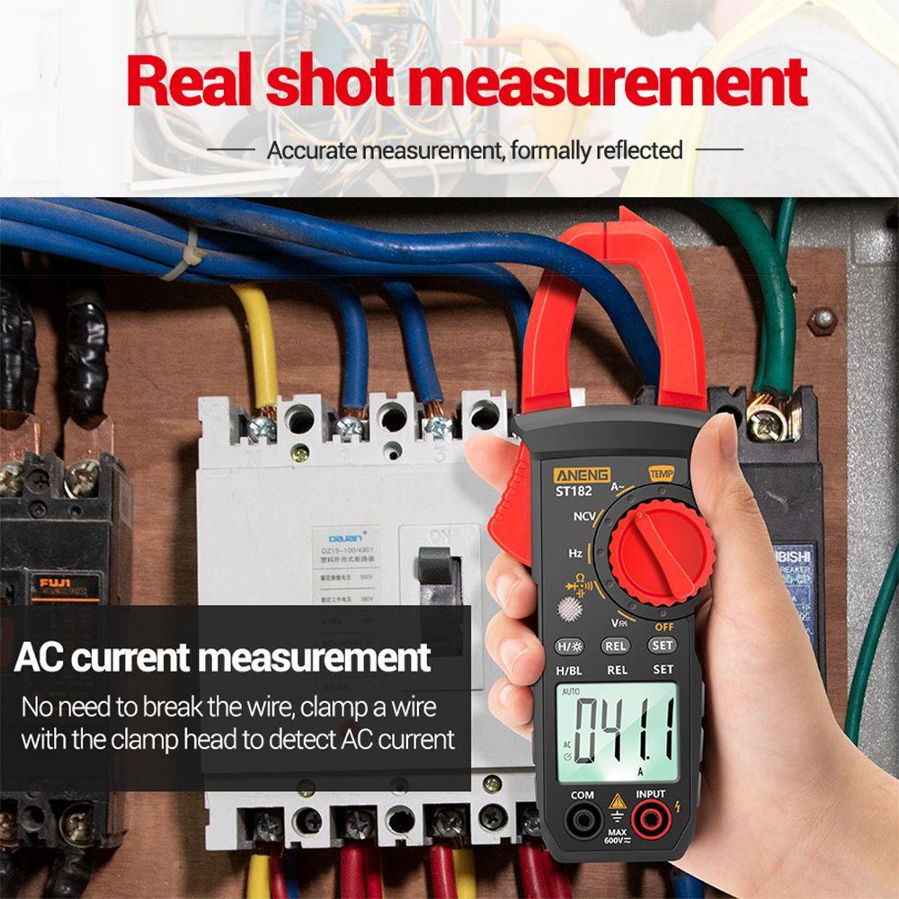 Solighter Digital Clamp Meter Ammeter Multifungsi NCV Ohm Test Tester Arus Listrik