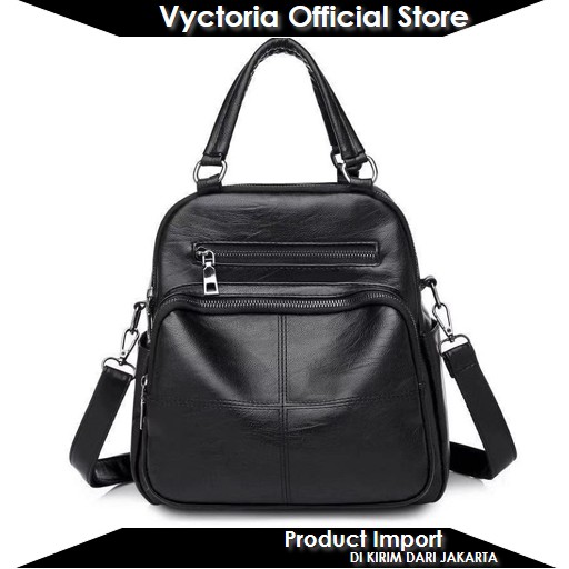 (COD) Vyctoria VOS2566 Tas Ransel Wanita Import Backpack Stylish Terbaru Promo EL607 B4116 LT1393 1393 607