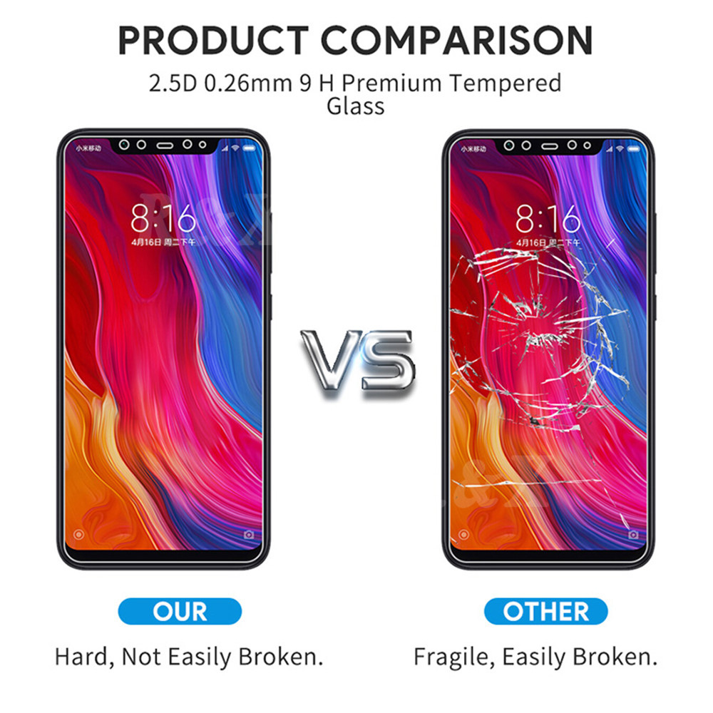Pelindung Layar Tempered Glass 9h Untuk Xiaomi Redmi 9 9a 9c Note 9s 9 Pro Note 8 7 Pro 8t 9t Pro Note 10 Lite K30 K20 F2 Pro