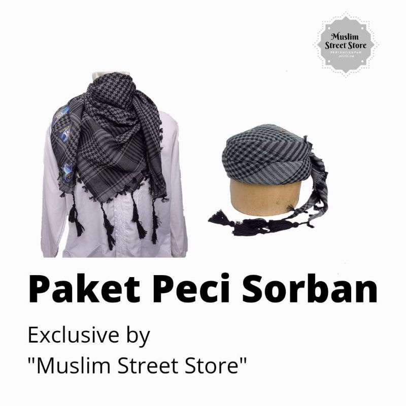 Peci hijrah peci sorban permanen songkok sorban dewasa peci anak peci couple