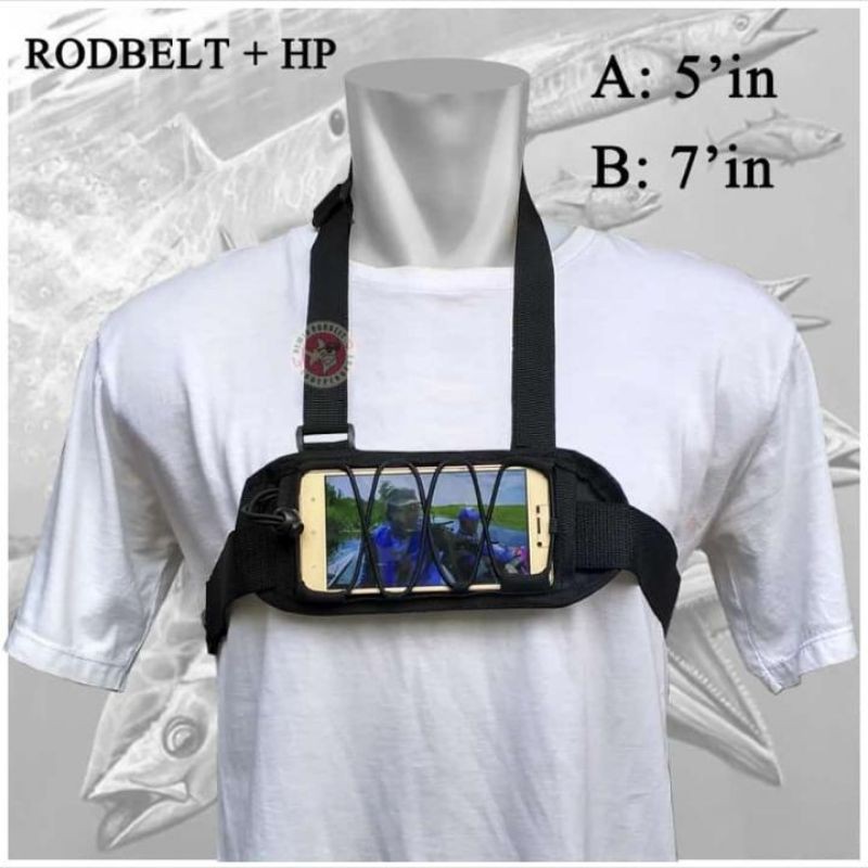 Chest Belt 2 in1 HP Holder HP Chest Strap pegangan hp dada vlog dan RodBelt