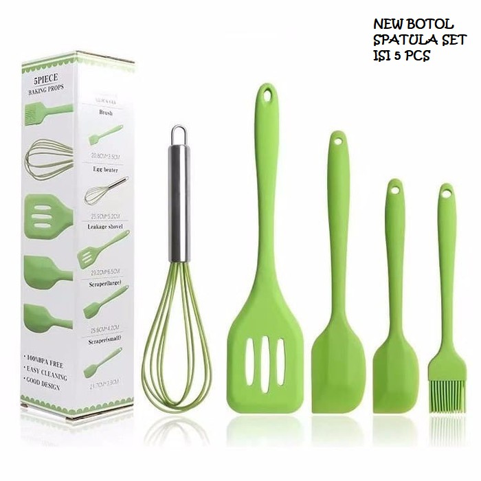 spatula set isi 5pcs warna