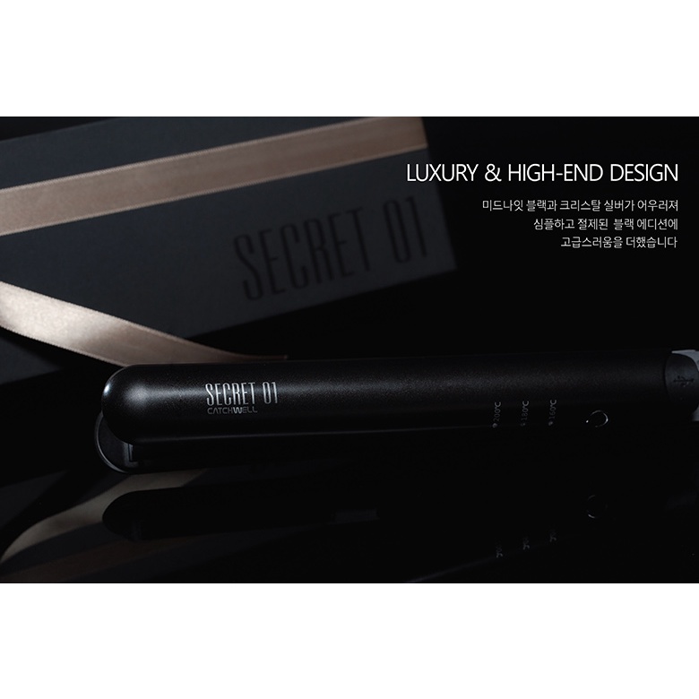 Secret 01 Hair Iron the Black Edition Cordless Wireless Keratin Oil