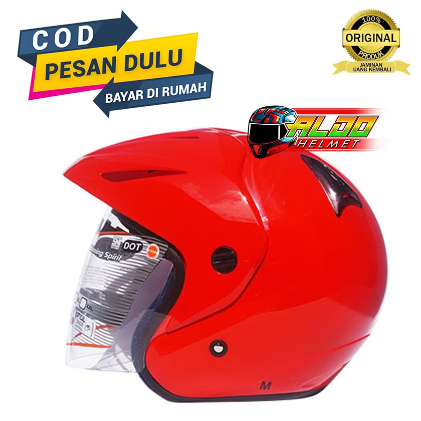 HELM INK CX 22 FIRE RED HELM TERBARU HELM INK CX22 TERLARIS HELM HALF FACE