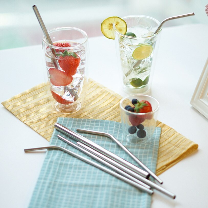 Sedotan Stainless Steel Straw - Sedotan Reusable Ramah Lingkungan