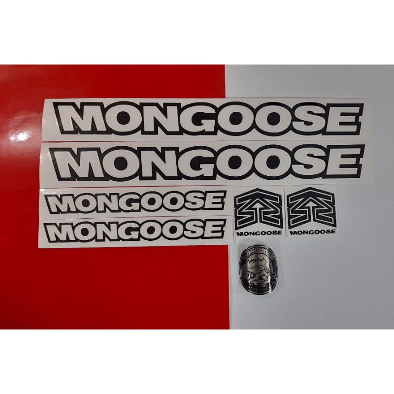 Custom Emblem Sepeda Mongoose + Stiker Sepeda Mongoose