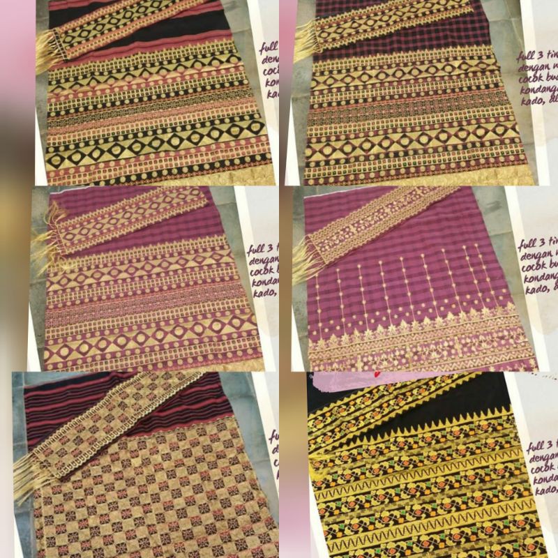 SARUNG TAPIS BORDIR / SARUNG LAMPUNG / BAWAHAN TAPIS