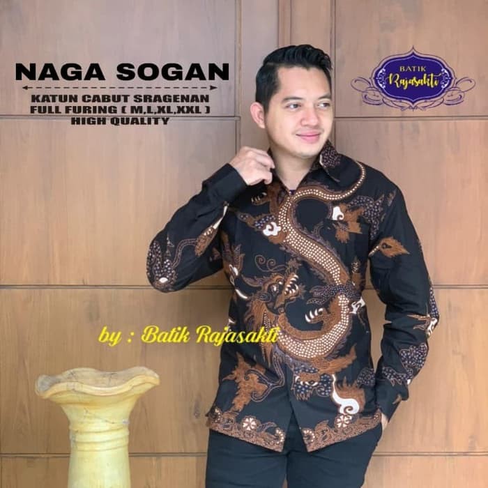 BAJU BATIK PRIA NAGA SOGAN