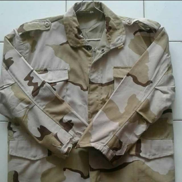 Jaket loreng army tebal