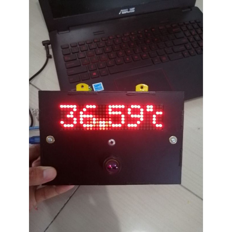 akrilik box suhu detector  arduino