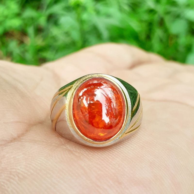 MGS Cincin Batu Pecah Seribu Amrican Paparaca Asli Top Color