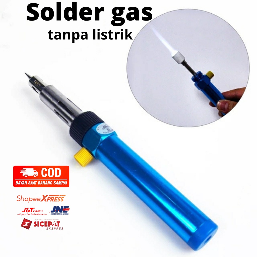 solder gas tanpa listrik, blow torch las mini, flame gun api fokus, alat bakar penekuk akrilik, pulp