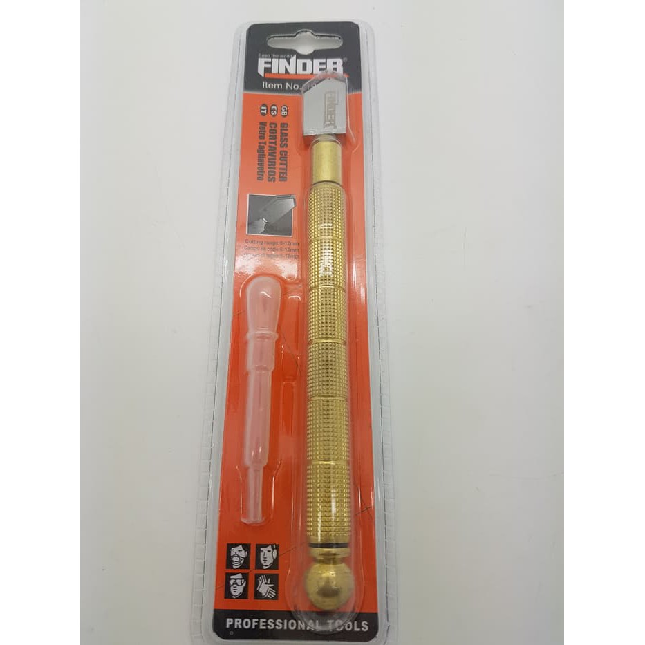 Merk Finder Alat Pemotong Kaca / Oil Rolling Glass Cutter