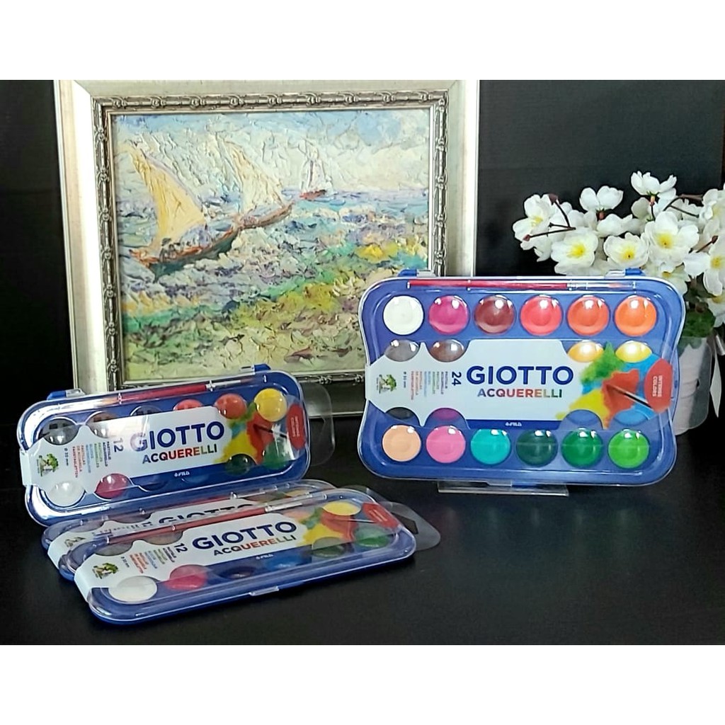 

GIOTTO ACQUERELLI REGULER(BUKAN MINI) 12 WARNA/24WARNA