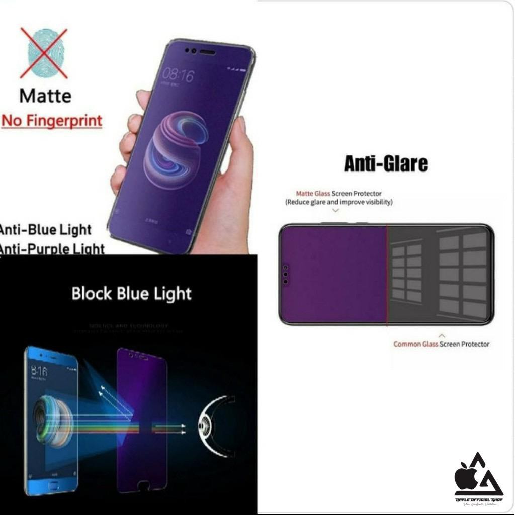 Tempered Glass Ceramic Matte Anti Blue REDMI NOTE 10 NOTE 10S NOT 10 PRO Screen Protector Anti Gores Kaca Film