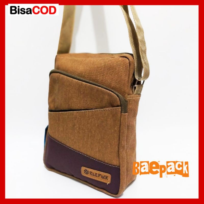 Tas Selempang Pria Bahan Canvas Tebal Baepack