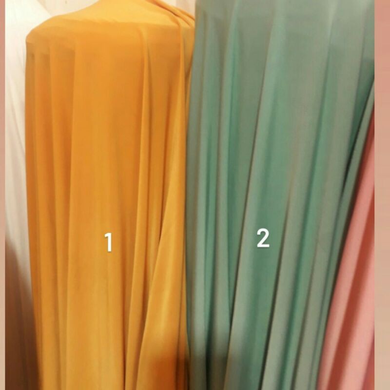 Bahan yersi polos/Kain yersi/Bahan spandek yersi