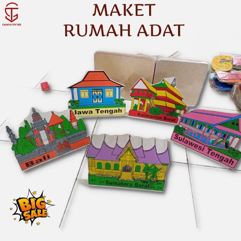 Mainan Edukatif Anak ~ Maket Rumah Adat
