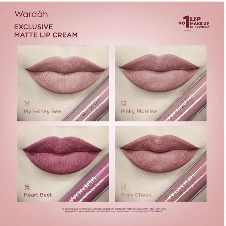 BPOM Wardah Exclusive Matte Lip Cream Warna Intense dan Tahan Lama