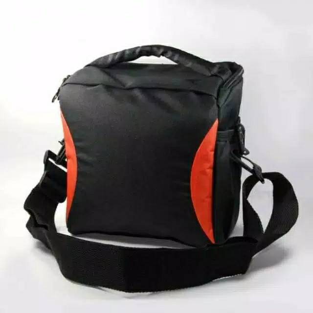 Tas elegan for kamera DSLR miroles list orange