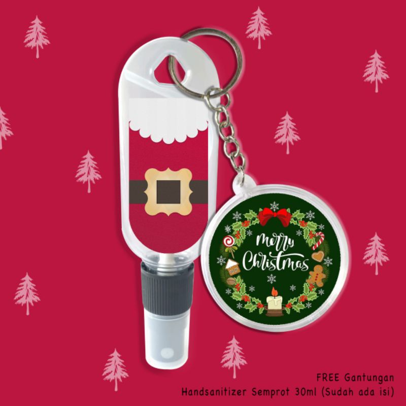 FREE GANTUNGAN KUNCI!! HAND SANITIZER NATAL SANTA CLAUS/SINTERKLAS/POHON NATAL HAND SANITIZER MERRY CHRISTMAS