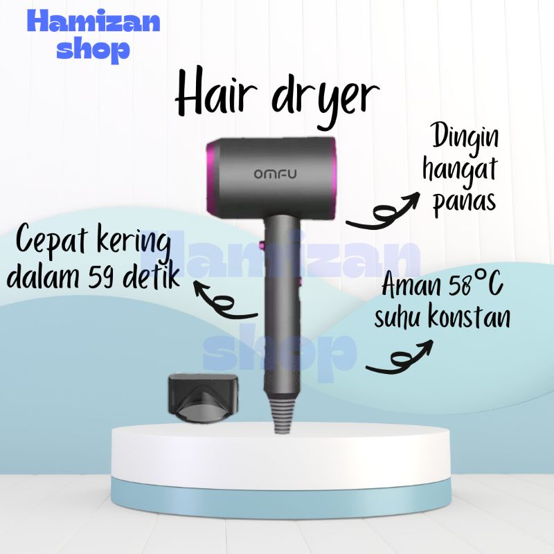 HAMIZAN Hair dryer profesional perawatan salon alat pengering rambut omfu/KADONIO