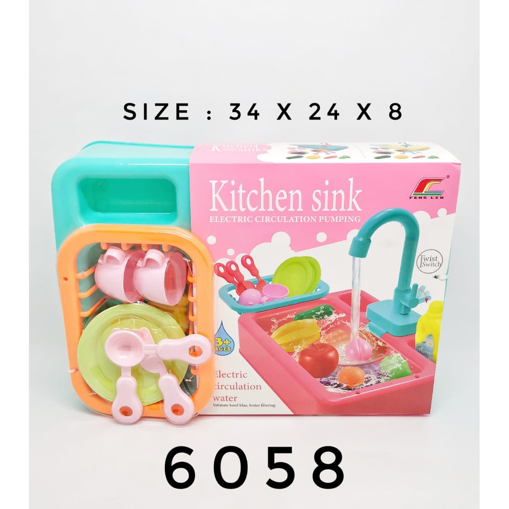 MAINAN ANAK PEREMPUAN - KITCHEN SINK Set Wastafel Cuci Piring