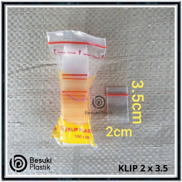 Klip Kecil TEBAL 2x3.5cm / Klip 2x3.5cm / Klip Plastik 2x3.5 TEBAL / Klip Kecil