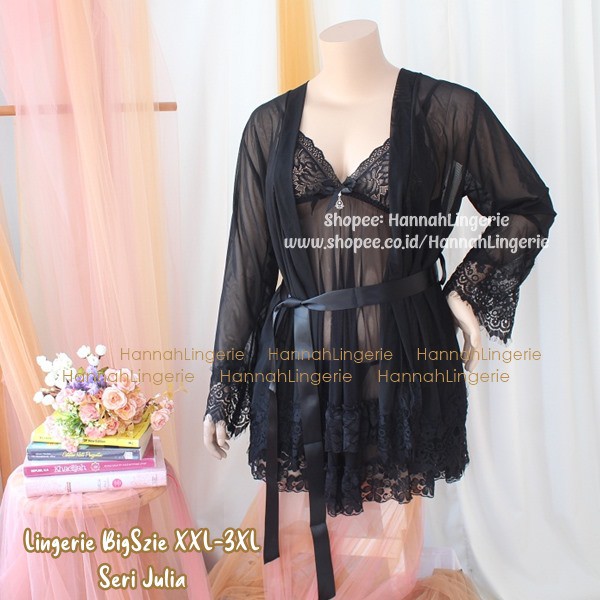 [BISA COD]  XXL 3XL Baju Tidur Seksi Ukuran Besar Lingerie Big Size Cantik Kado Pernikahan 999 + 767