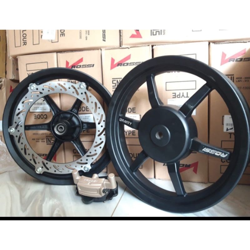 velg racing Mio smile, Mio soul lama,Mio sporty,Fino 110 karbu model giga disc UK 215/250x14
