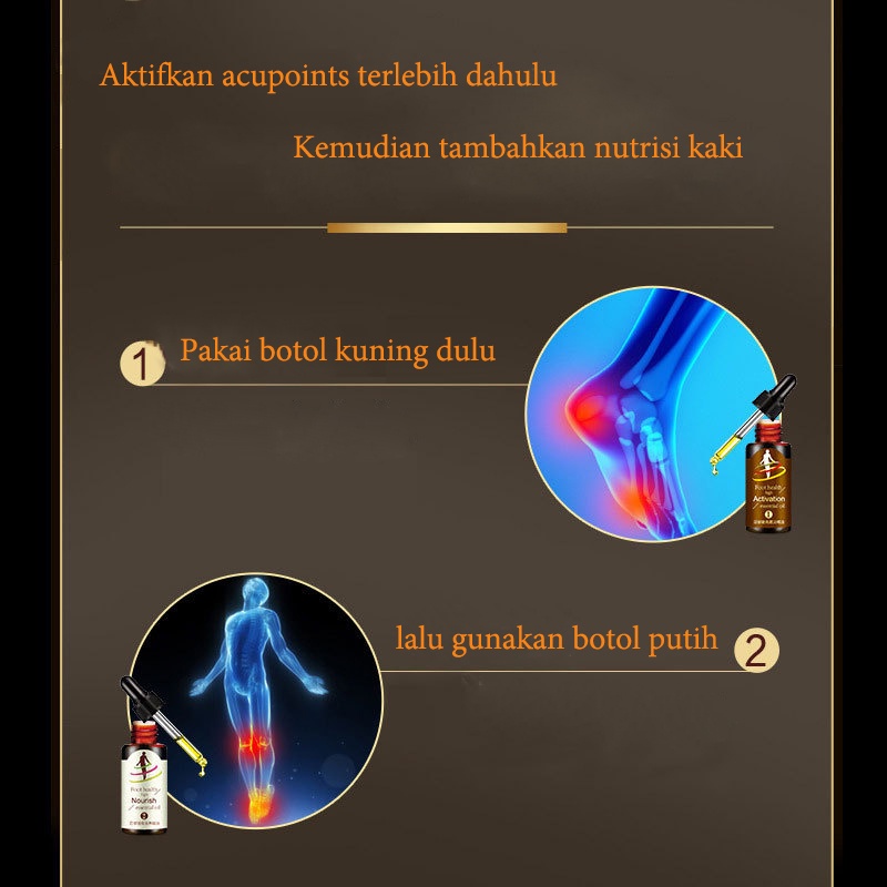 Minyak esensial pijat kaki untuk pria dan wanita remaja untuk meningkatkan elastisitas minyak esensial kaki canggih