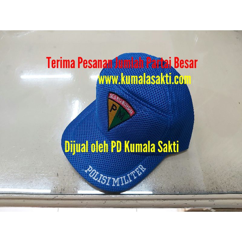 Topi Jaring PM Polisi Militer Hitam-Kaos PM-Emblem Baret PM-Helm PM-Seragam PM-Helm PM-Ban Lengan PM