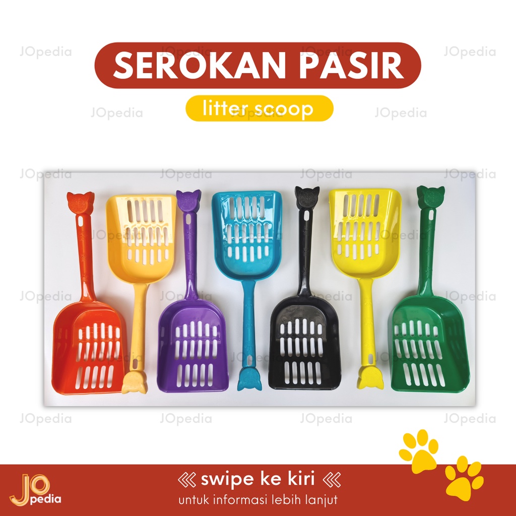 SEROKAN PASIR KUCING Sekop Kotoran Serok Pup Poop Cat Litter Scoop