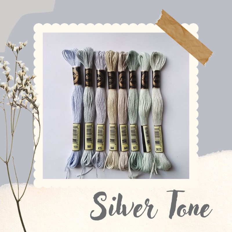 Benang Sulam AIRO - Embroidery Thread - SILVER